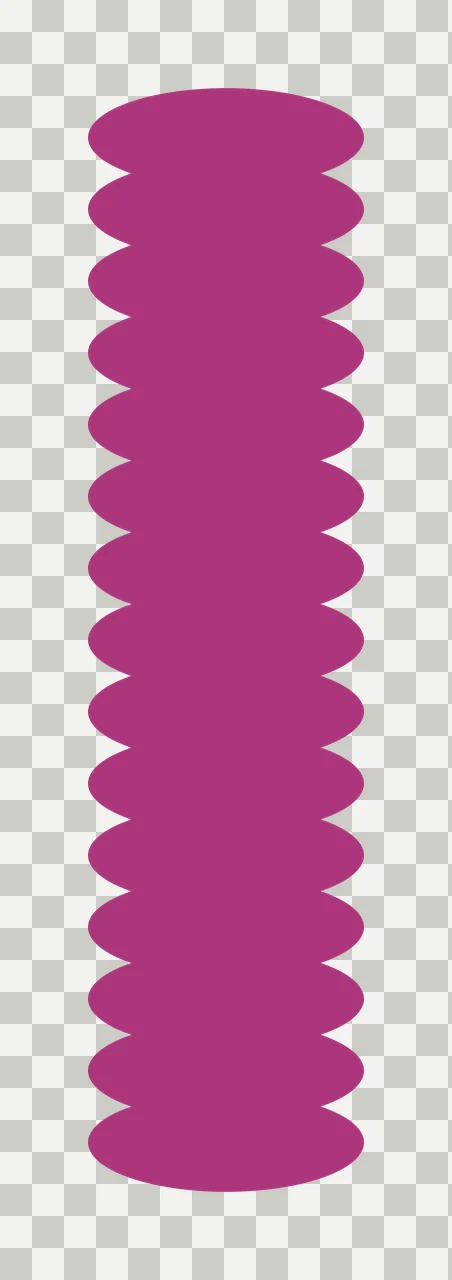 Black Geometric Vertical Column Made Of Overlapping Oval stack transparency and detail preview thumbnail