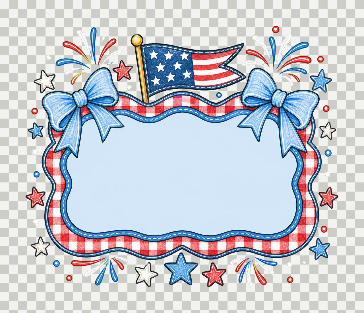 Independence Name Plate American Design Kids Variation D transparency and detail preview thumbnail