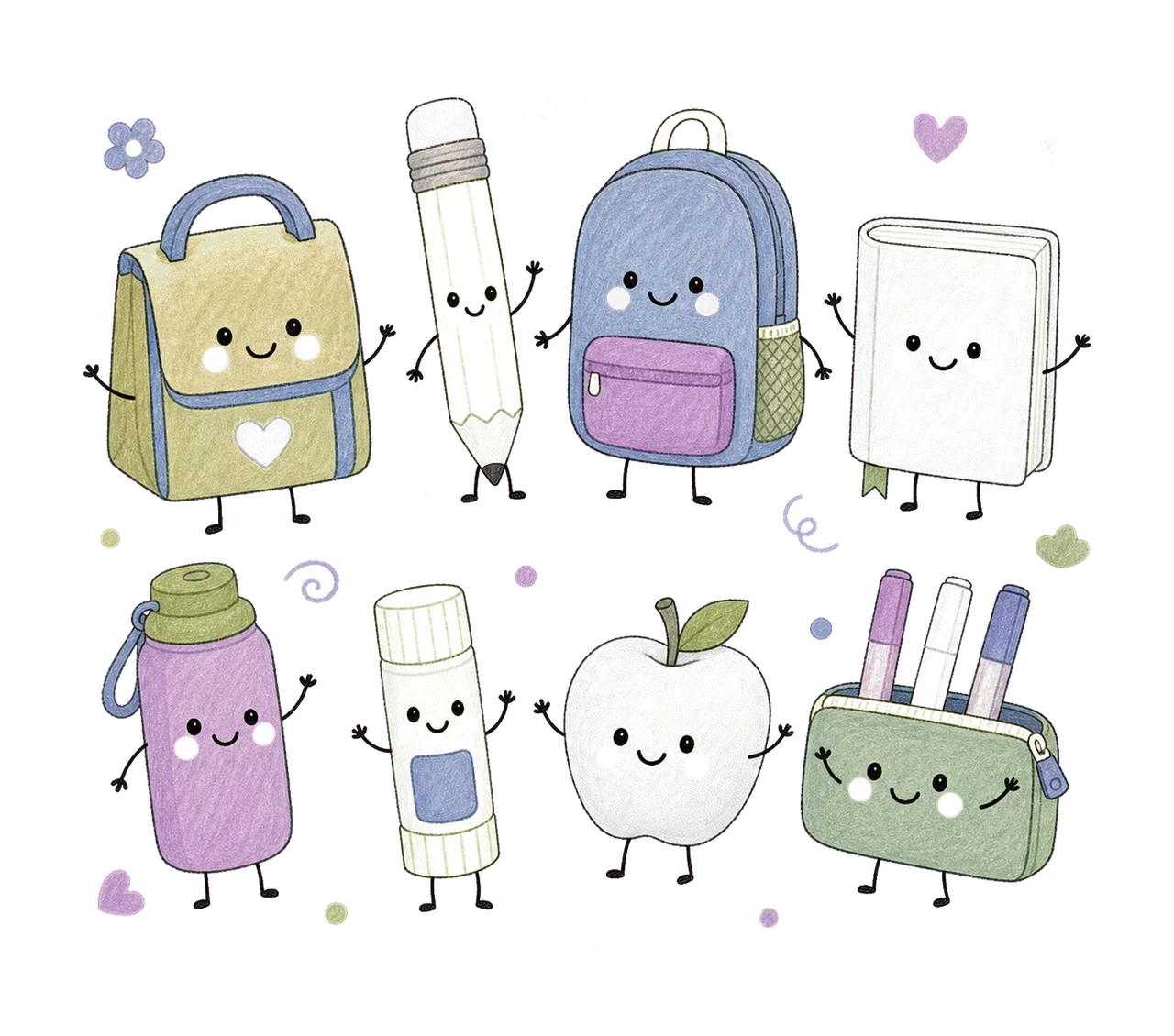 Teachers Aide School Employee Doodles Cute Variation D