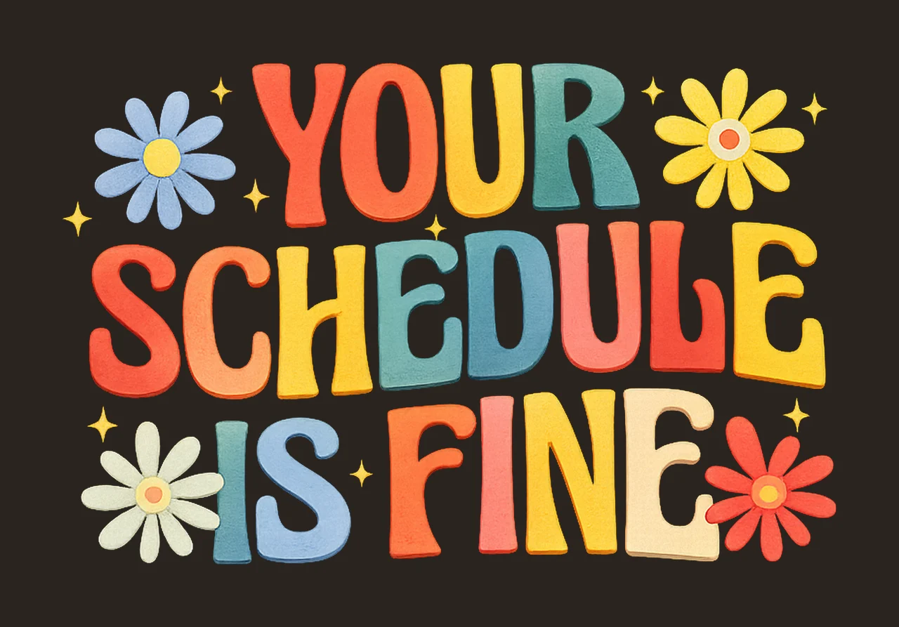 Your Schedule Is Fine Funny Retro School Counselor Shirt contrast preview thumbnail