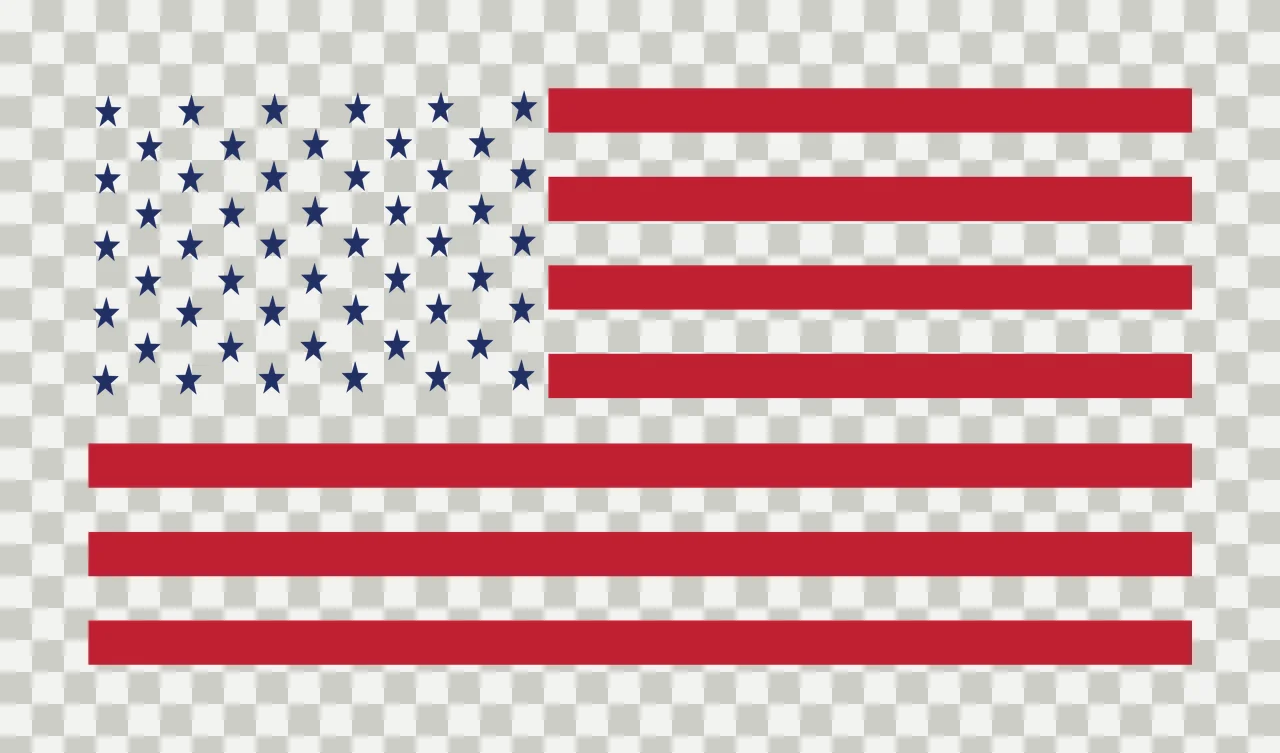 Flag Minimalist Black Silhouette Of The American Design stars transparency and detail preview thumbnail