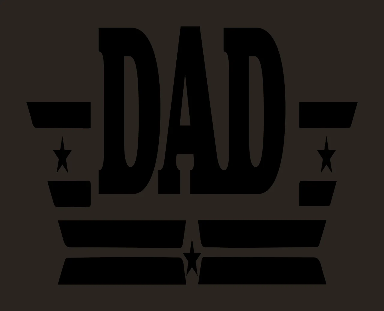 Dad Emblem With Typography And Text contrast preview thumbnail