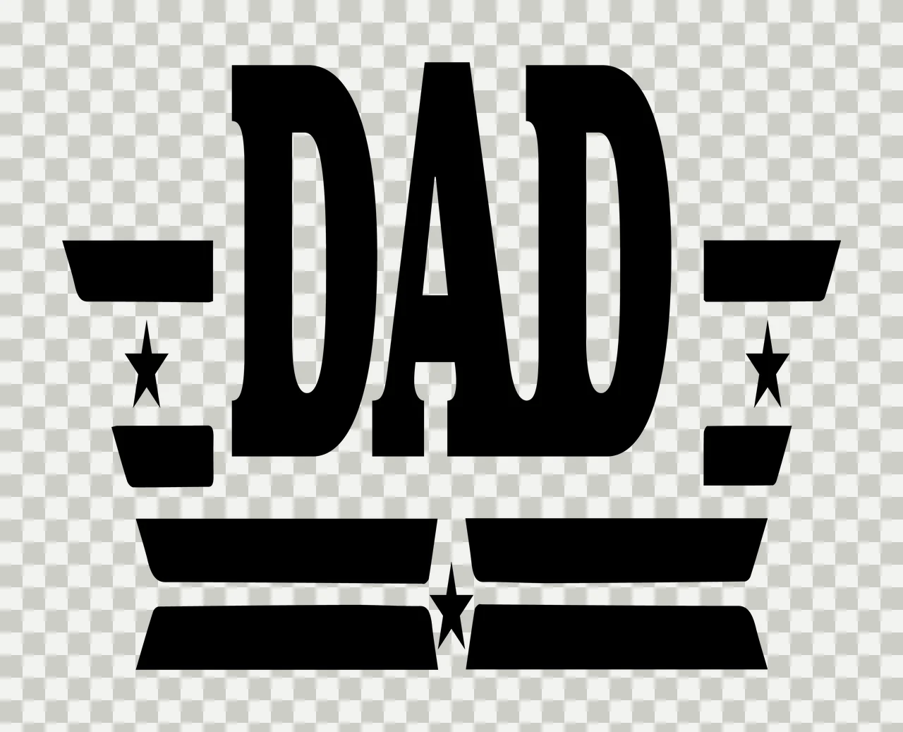 Dad Emblem With Typography And Text transparency and detail preview thumbnail