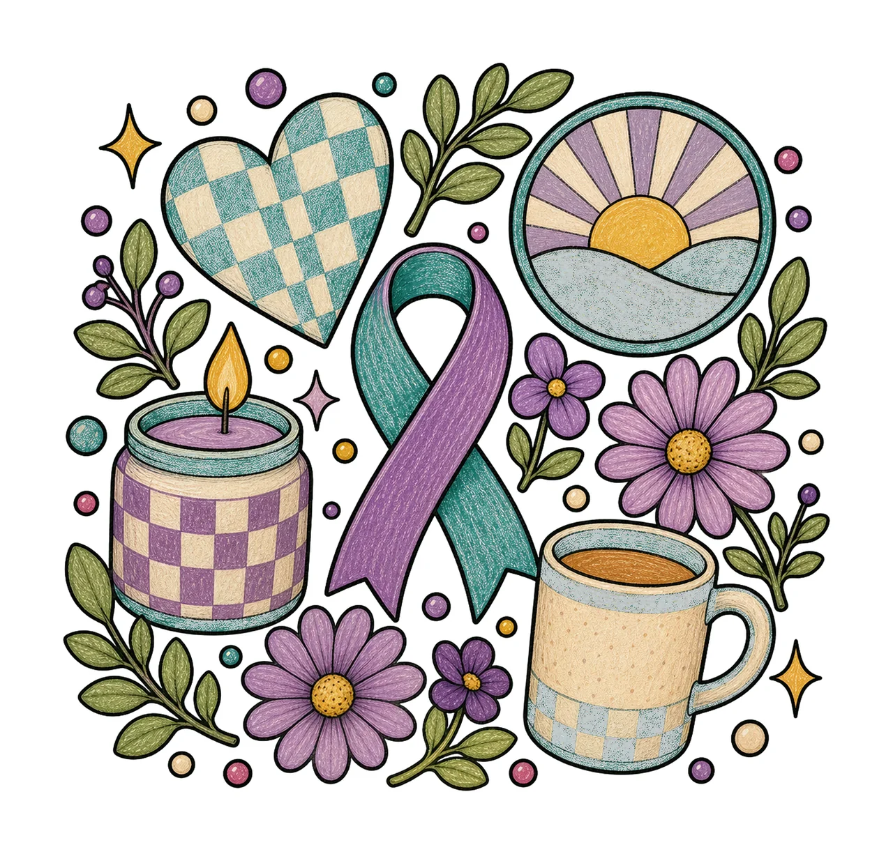 suicide prevention awareness 02 preppy checker sublimation