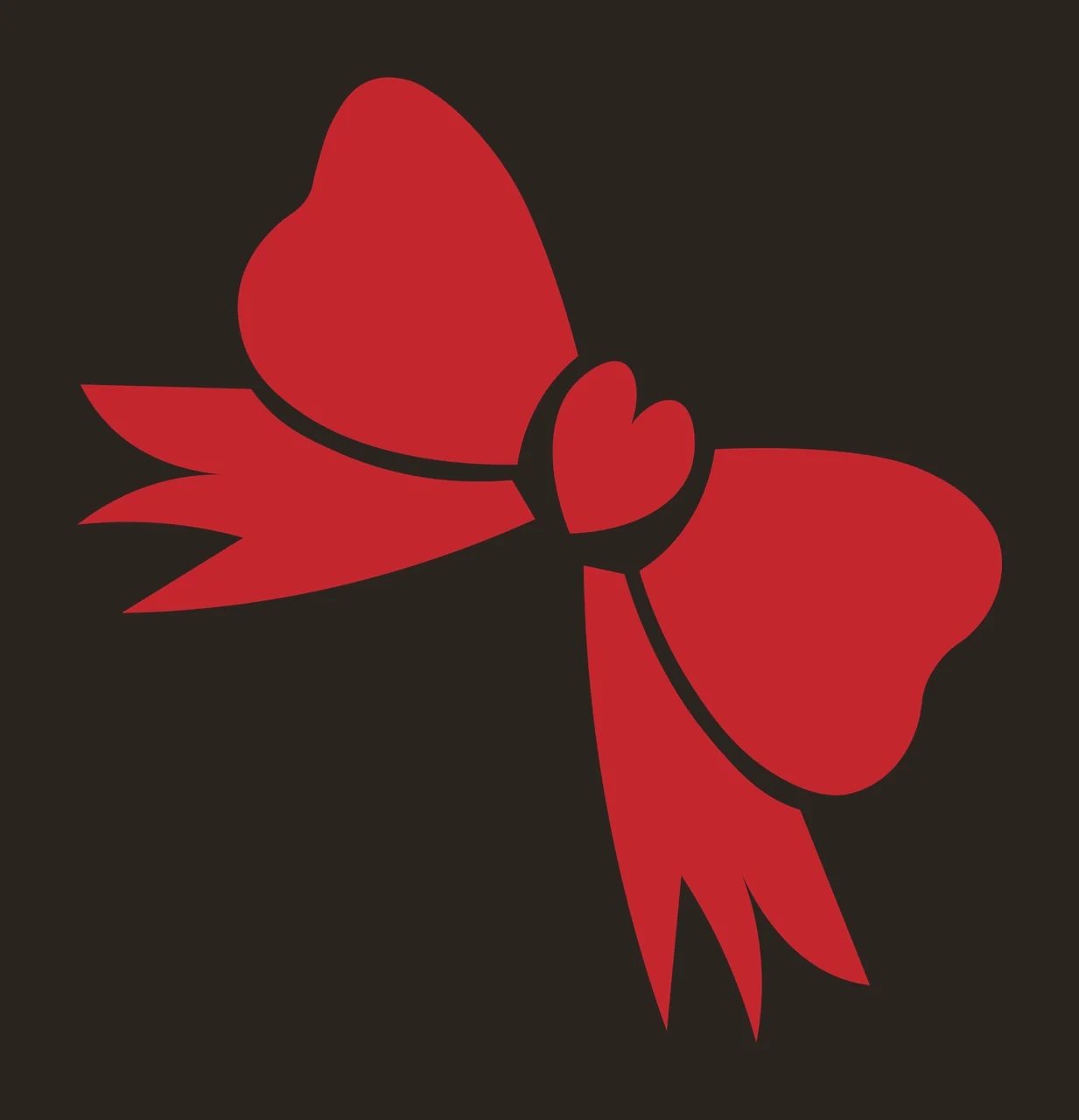 Can Glass Wrap Red Ribbon Bow With Heart contrast preview thumbnail