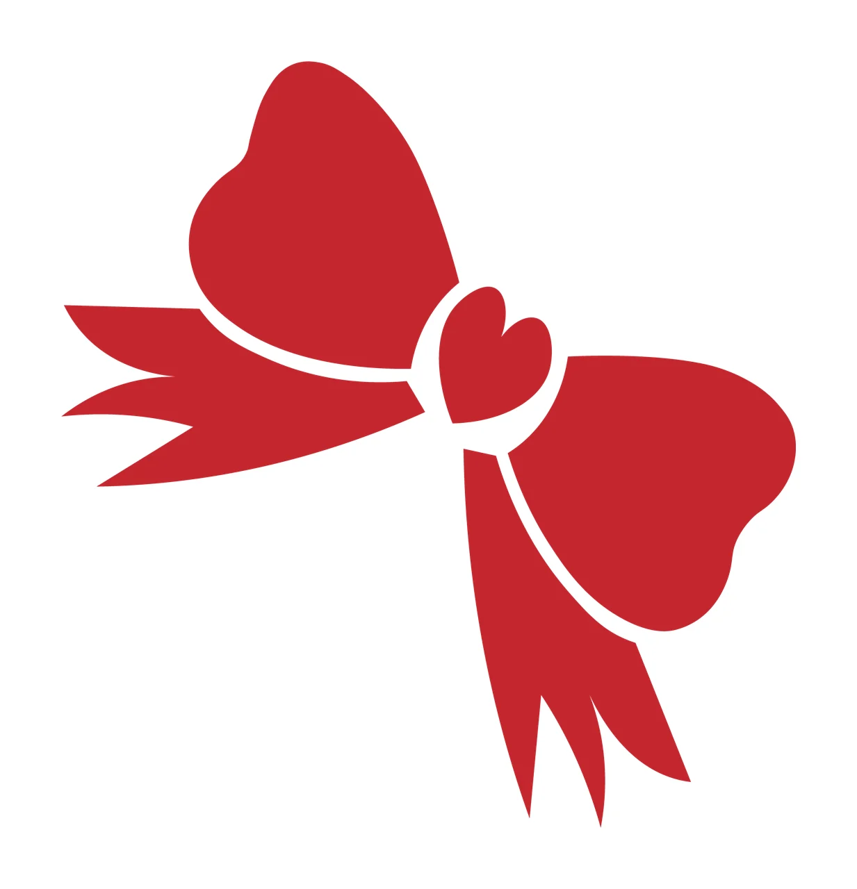 Can Glass Wrap Red Ribbon Bow With Heart