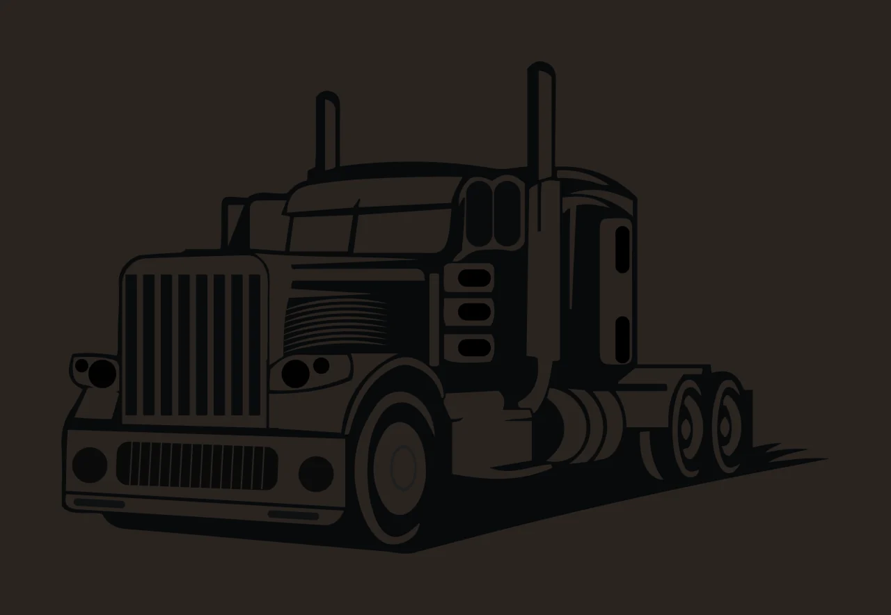 Truck Black Silhouette wheels exhaust pipes vehicle transport contrast preview thumbnail