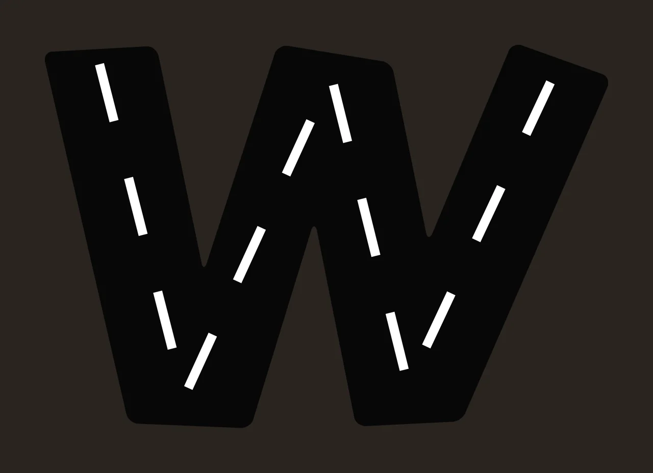 Race Track Font Character 14 racing checkered flag speedway contrast preview thumbnail