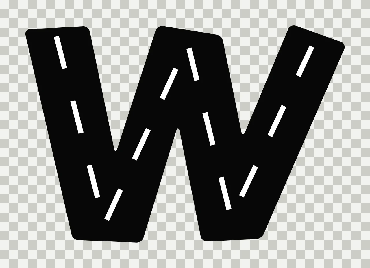 Race Track Font Character 14 racing checkered flag speedway transparency and detail preview thumbnail