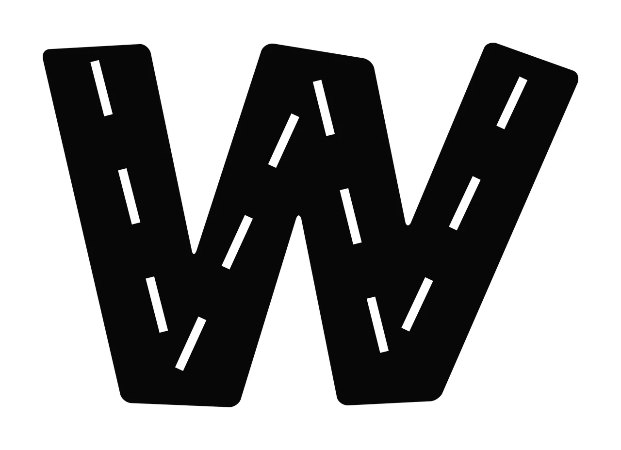 Race Track Font Character 14 racing checkered flag speedway