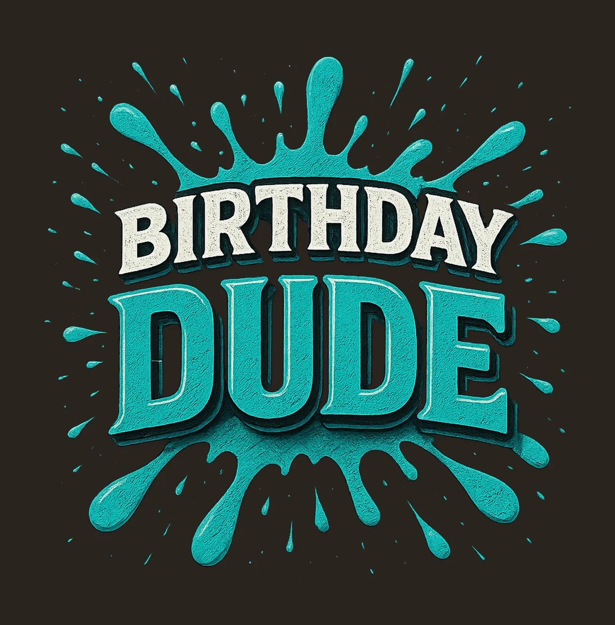 Birthday Dude Sublimation Design Happy Birthday Artwork DTF contrast preview thumbnail