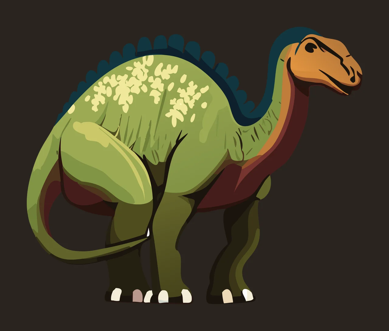Dinosaur Black Silhouette Of A Standing animal prehistoric contrast preview thumbnail