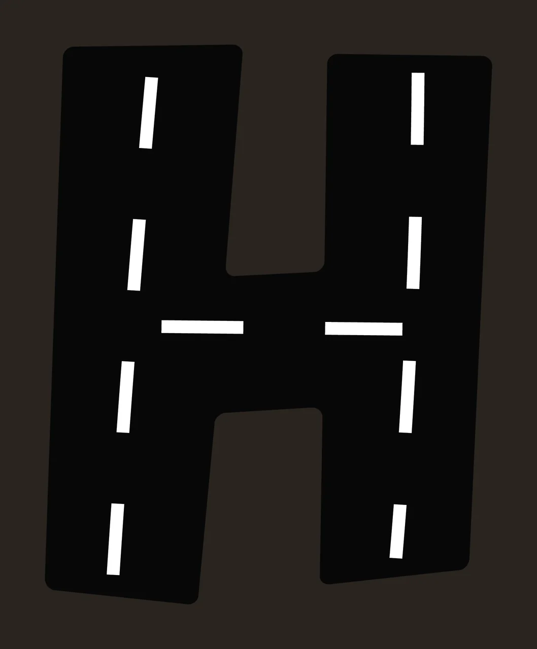 Race Track Font Character 32 racing checkered flag speedway contrast preview thumbnail