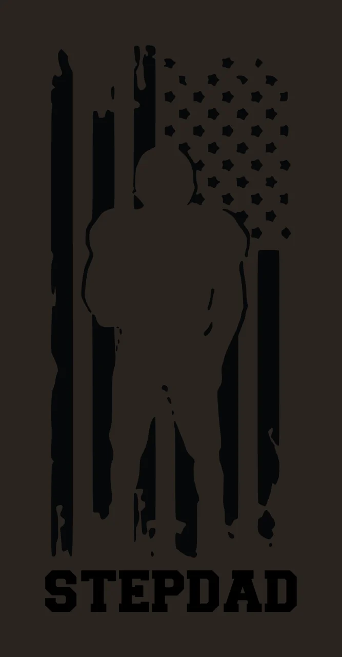 Stepdad Silhouette Football Flag Design contrast preview thumbnail