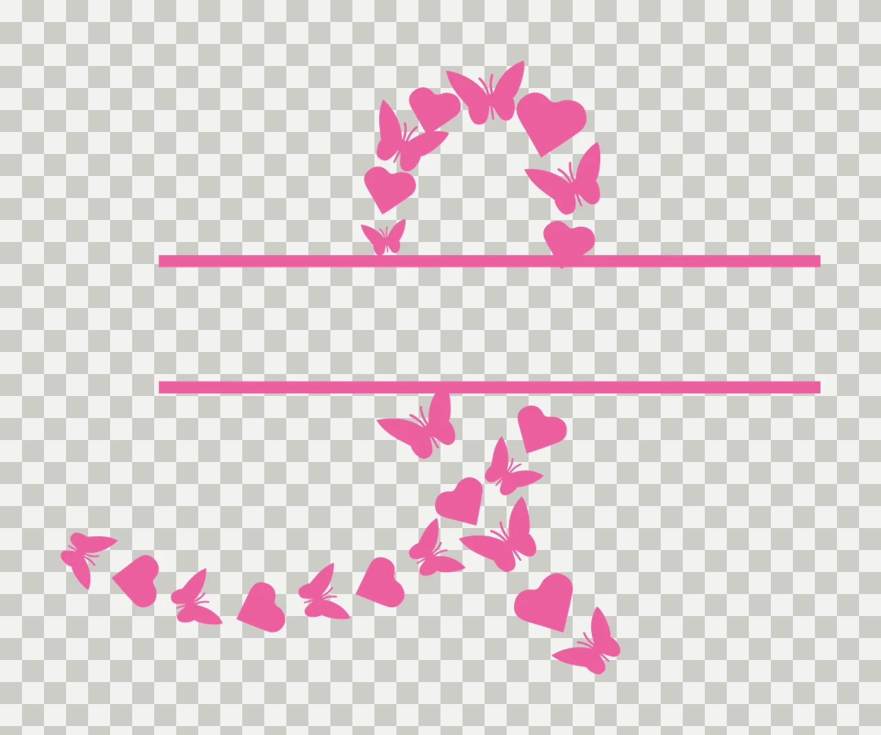 Frame With Decorative And Silhouette In Black transparency and detail preview thumbnail
