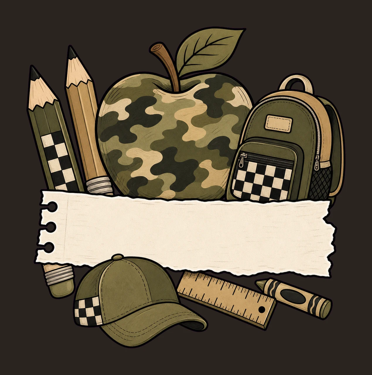 Separate Designs Girl Boy Floral Camo Variation B contrast preview thumbnail