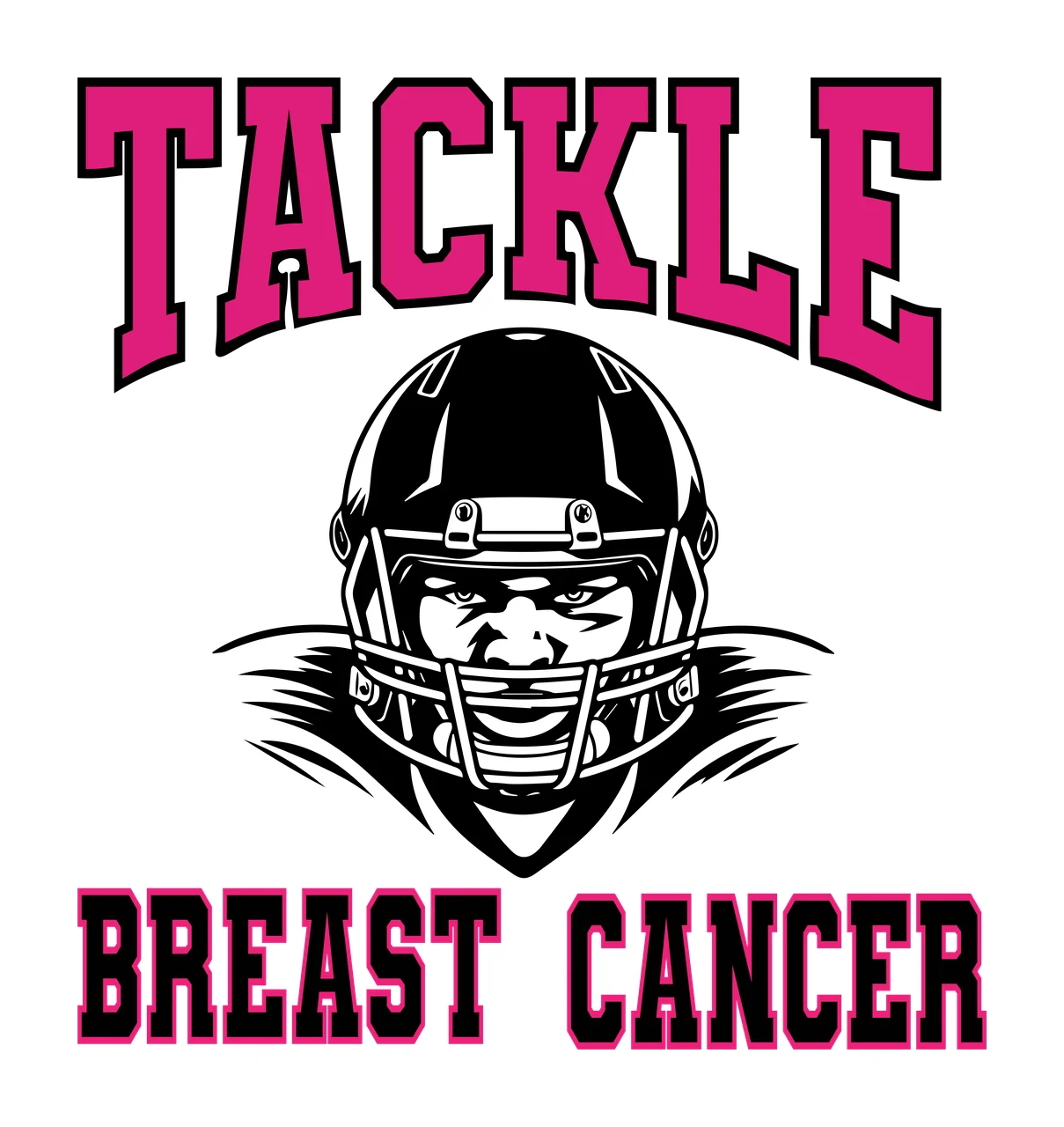 Cancer Football Tackle Breast Cancer Graphic player helmet
