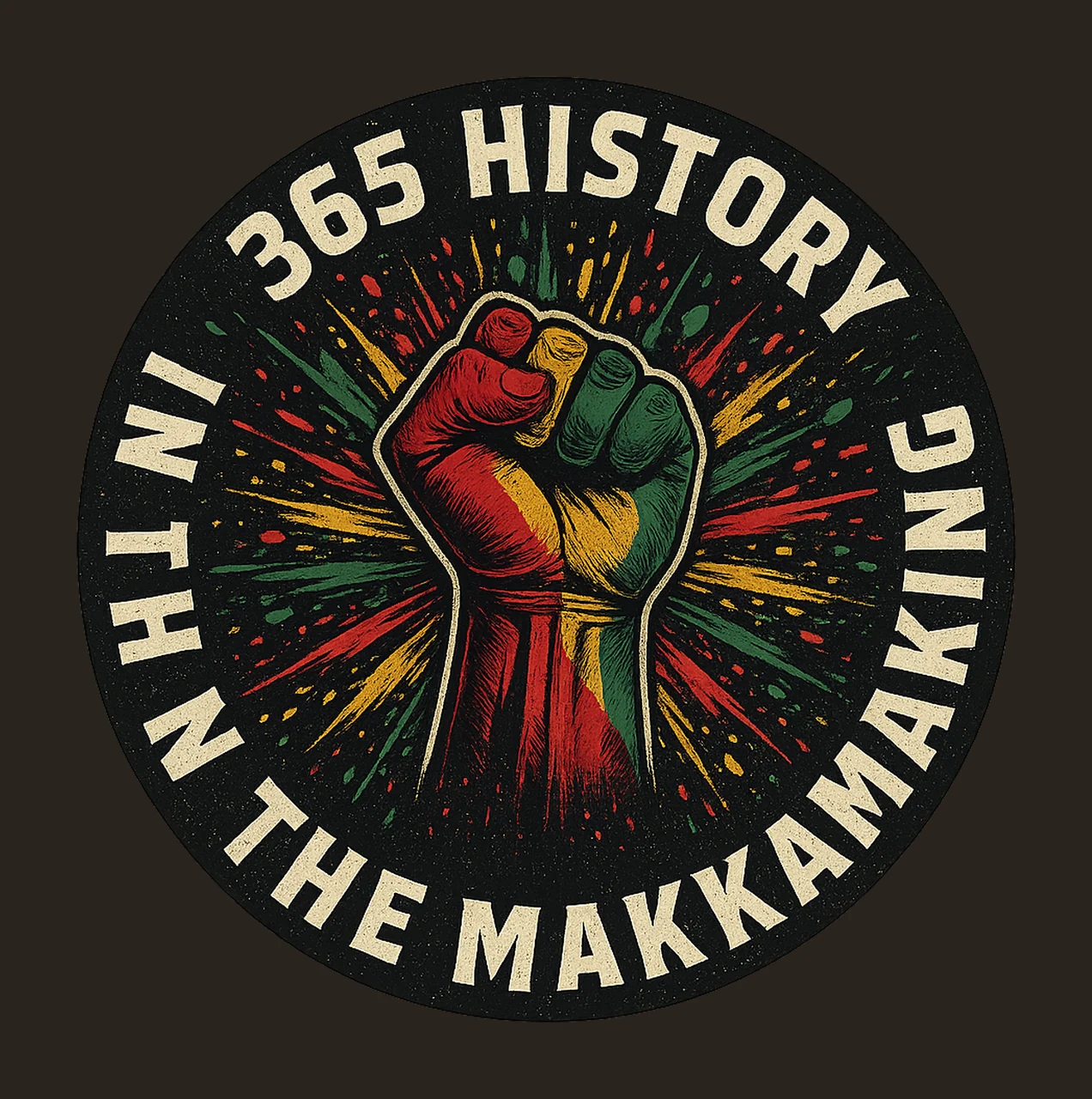 Black History Month Fist African Heritage Sublimation Design contrast preview thumbnail