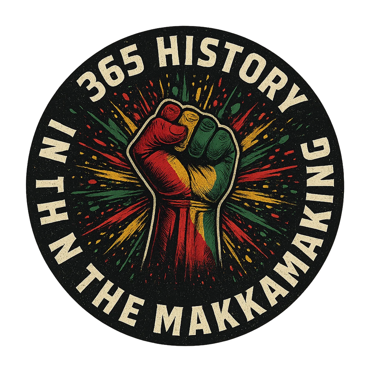 Black History Month Fist African Heritage Sublimation Design