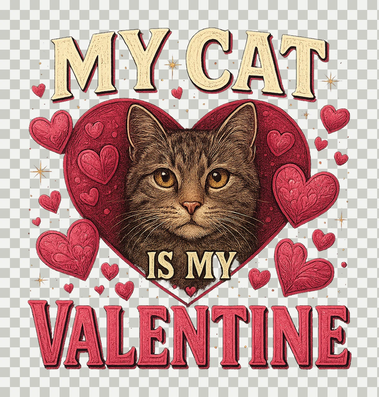 My Dog Is My Valentine Valentines Day Shirt Design Cute Pet transparency and detail preview thumbnail