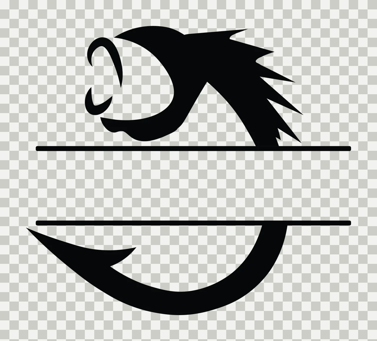 Can Glass Wrap Angler Fish Hook Split Monogram transparency and detail preview thumbnail