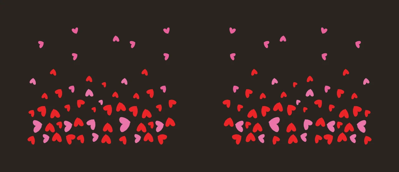 Heart Can Glass Wrap Small Shapes Rising Pattern ascending contrast preview thumbnail
