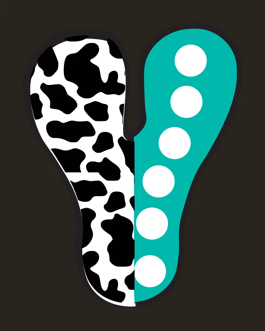 Half Cow Bright Font Dalmatian Race Doodle Leopard Character 15 racing contrast preview thumbnail