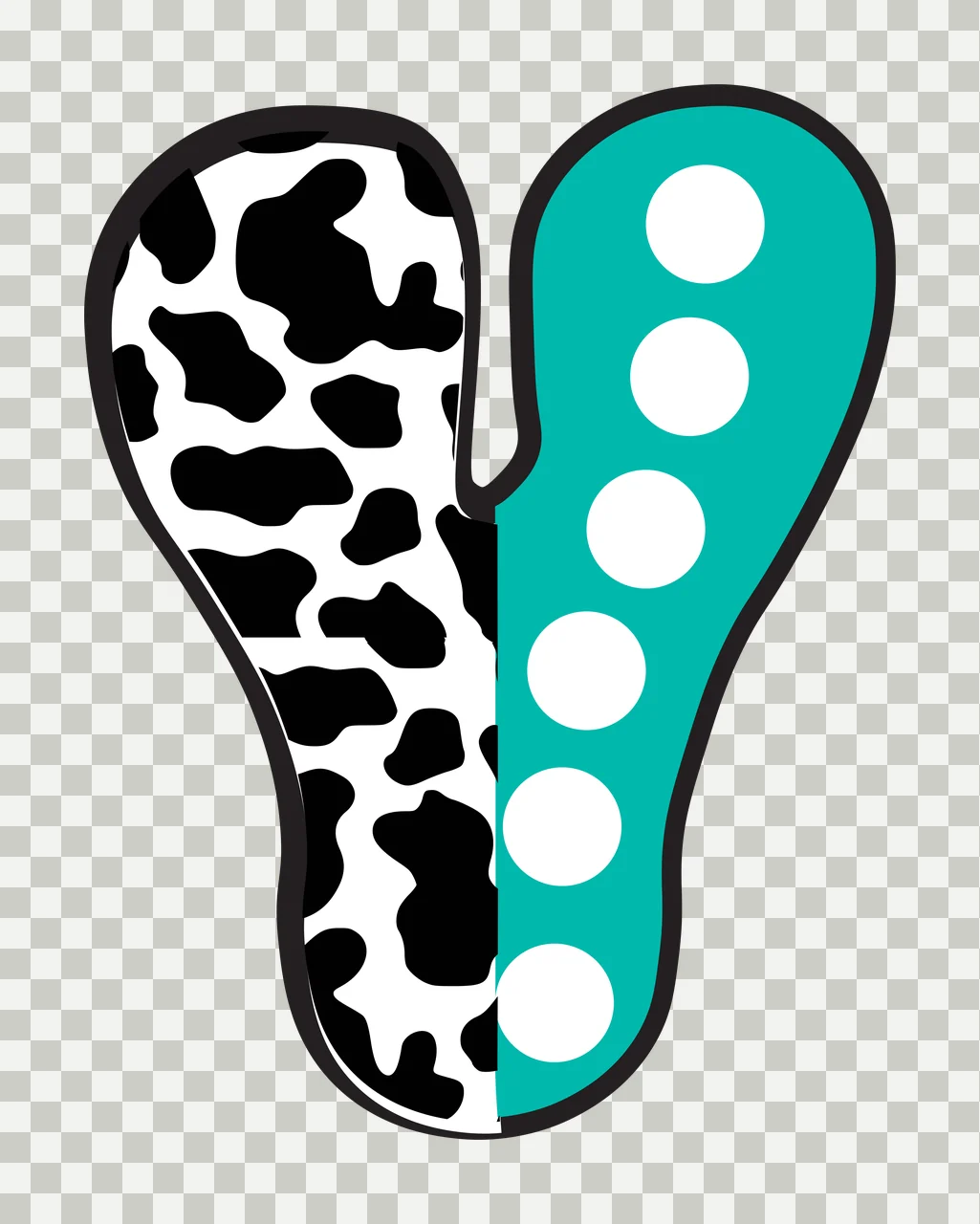 Half Cow Bright Font Dalmatian Race Doodle Leopard Character 15 racing transparency and detail preview thumbnail