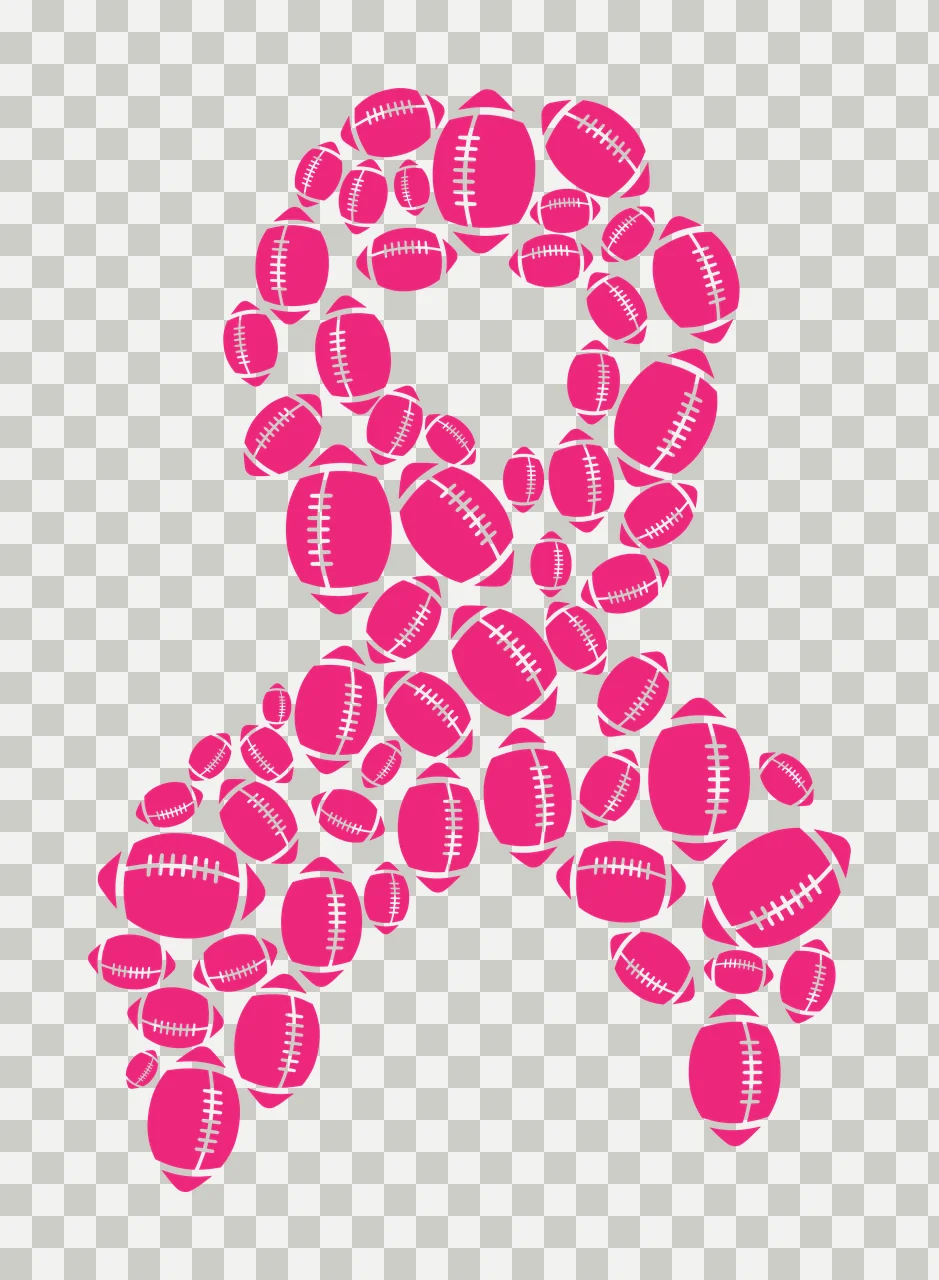 Football American Ribbon Shape Pattern forming black white transparency and detail preview thumbnail