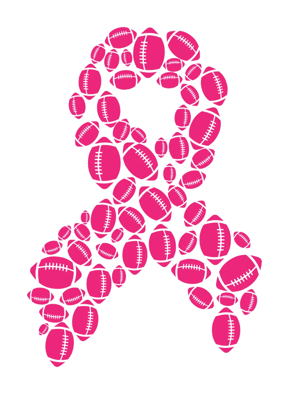 Football American Ribbon Shape Pattern forming black white