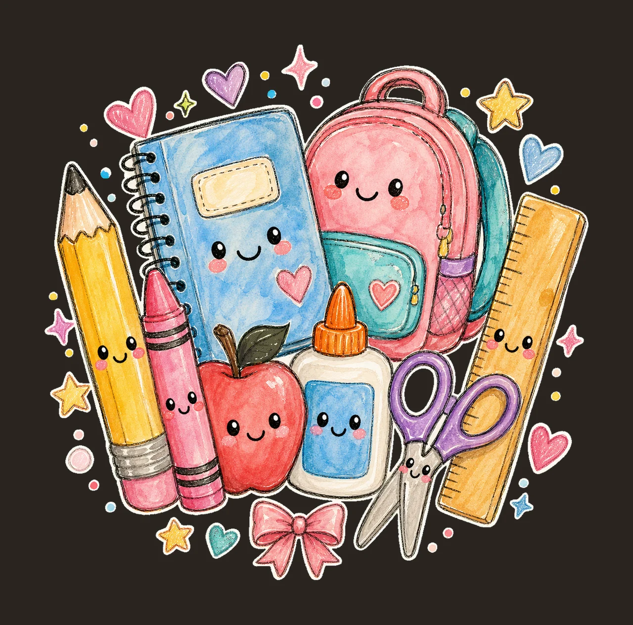 back to school 04 cozy crayon sublimation instant shirt contrast preview thumbnail