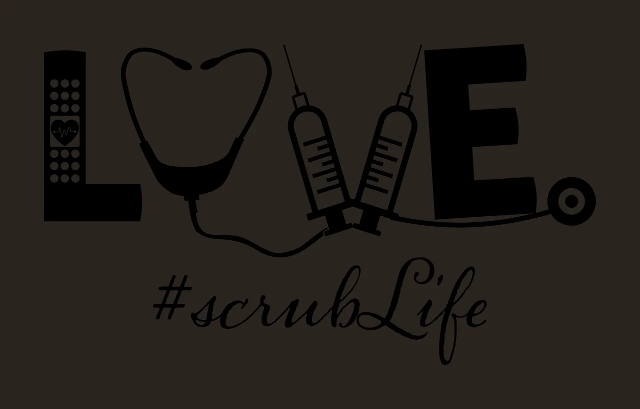 Love Text With Stethoscope And Syringes Forming Letters Variation contrast preview thumbnail