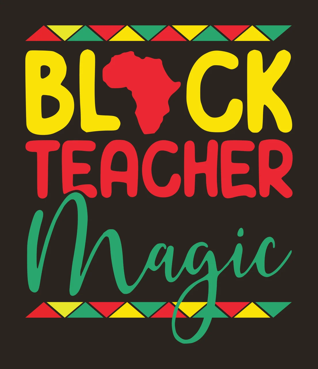 Black Text With Continent Shape And Geometric Borders displaying contrast preview thumbnail