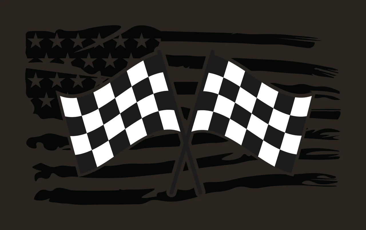 Flag Crossed Flags On A Horizontal Distressed stars stripes contrast preview thumbnail