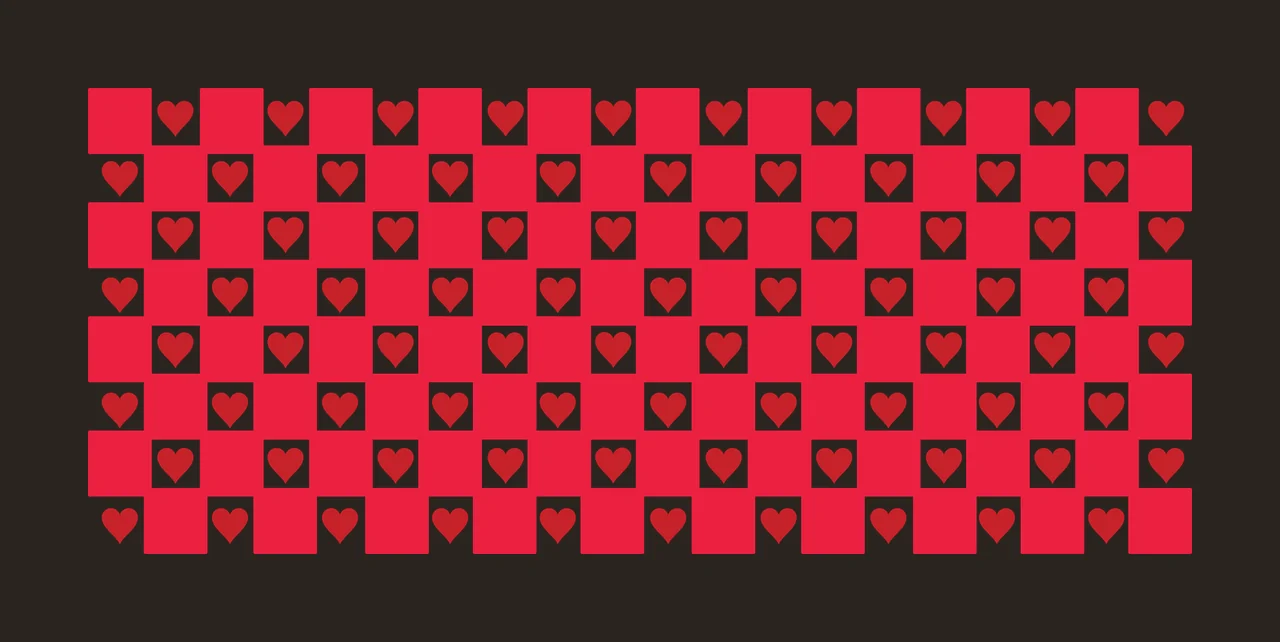 Hearts Can Glass Wrap Black And White Heart pattern grid minimalist contrast preview thumbnail