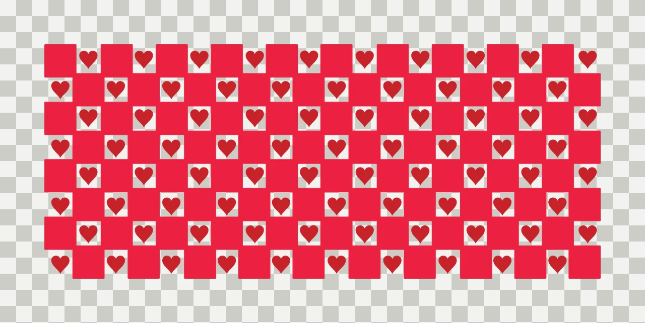 Hearts Can Glass Wrap Black And White Heart pattern grid minimalist transparency and detail preview thumbnail