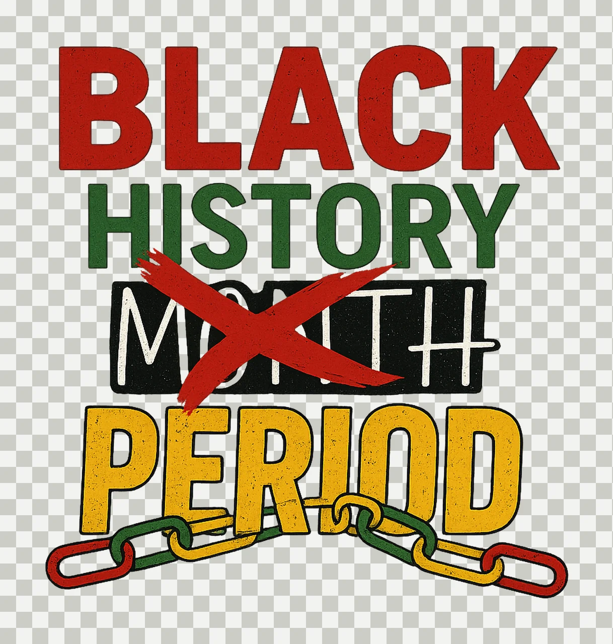 Black History Period Juneteenth Sublimation Design Black transparency and detail preview thumbnail