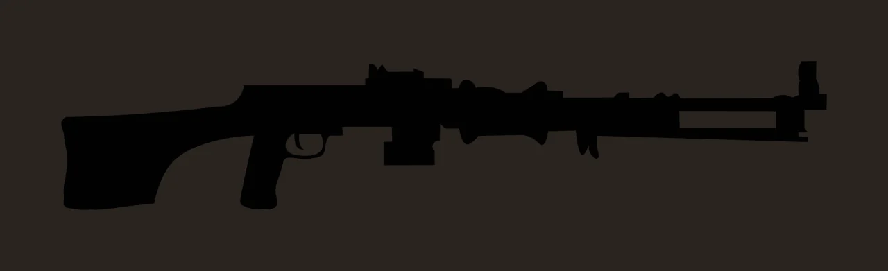Long Rifle Silhouette In Profile weapon black white firearm contrast preview thumbnail