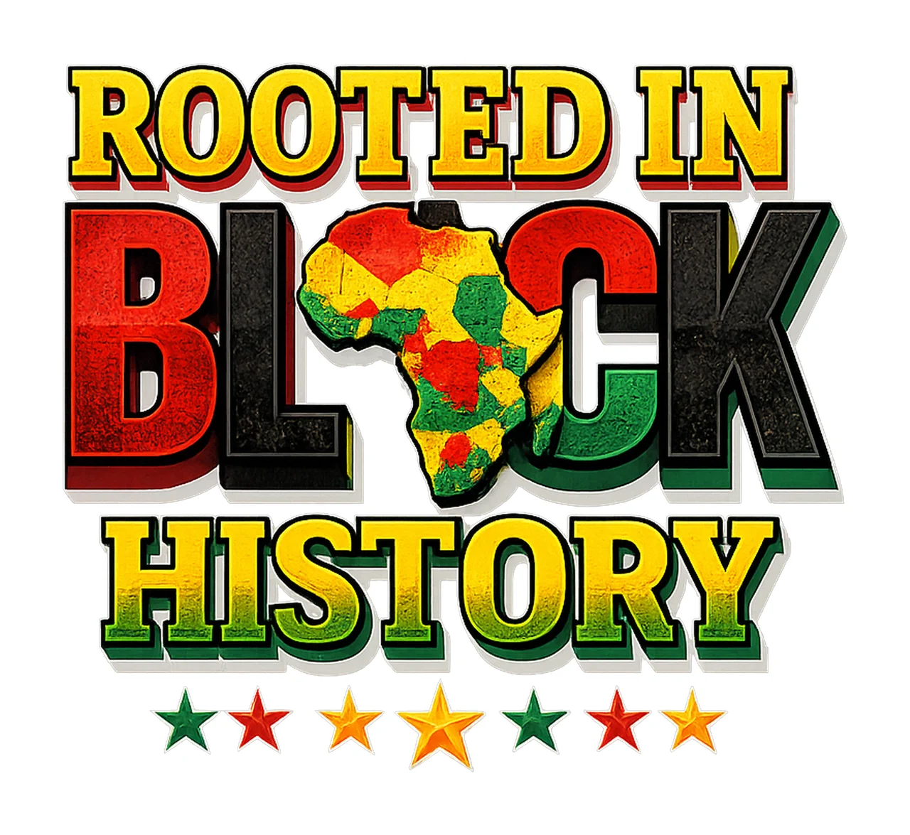 Black History Rooted in Black History Design African Pride