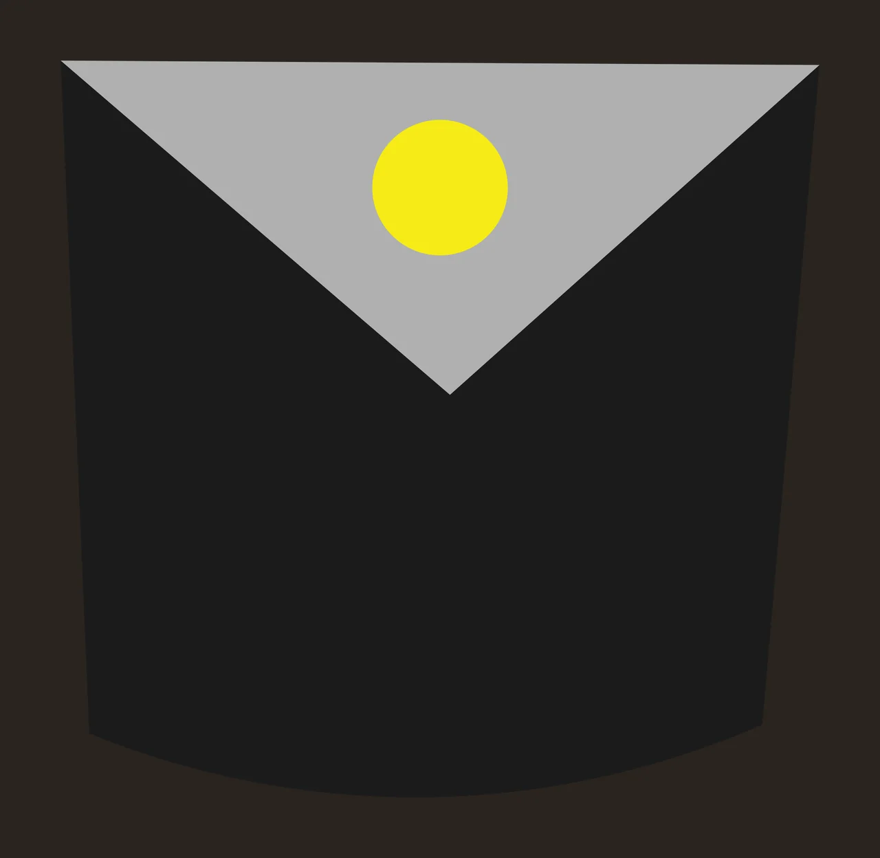 Black Silhouette Of A Curved Bottom Rectangular Block shape contrast preview thumbnail
