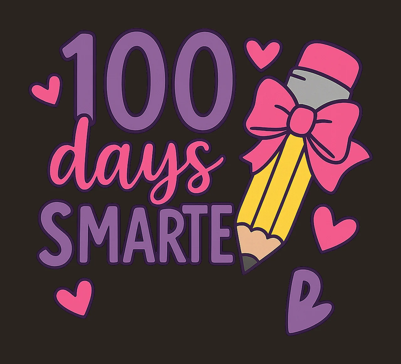 100 Days Smarter 100th Day of School Design Teacher Shirt contrast preview thumbnail