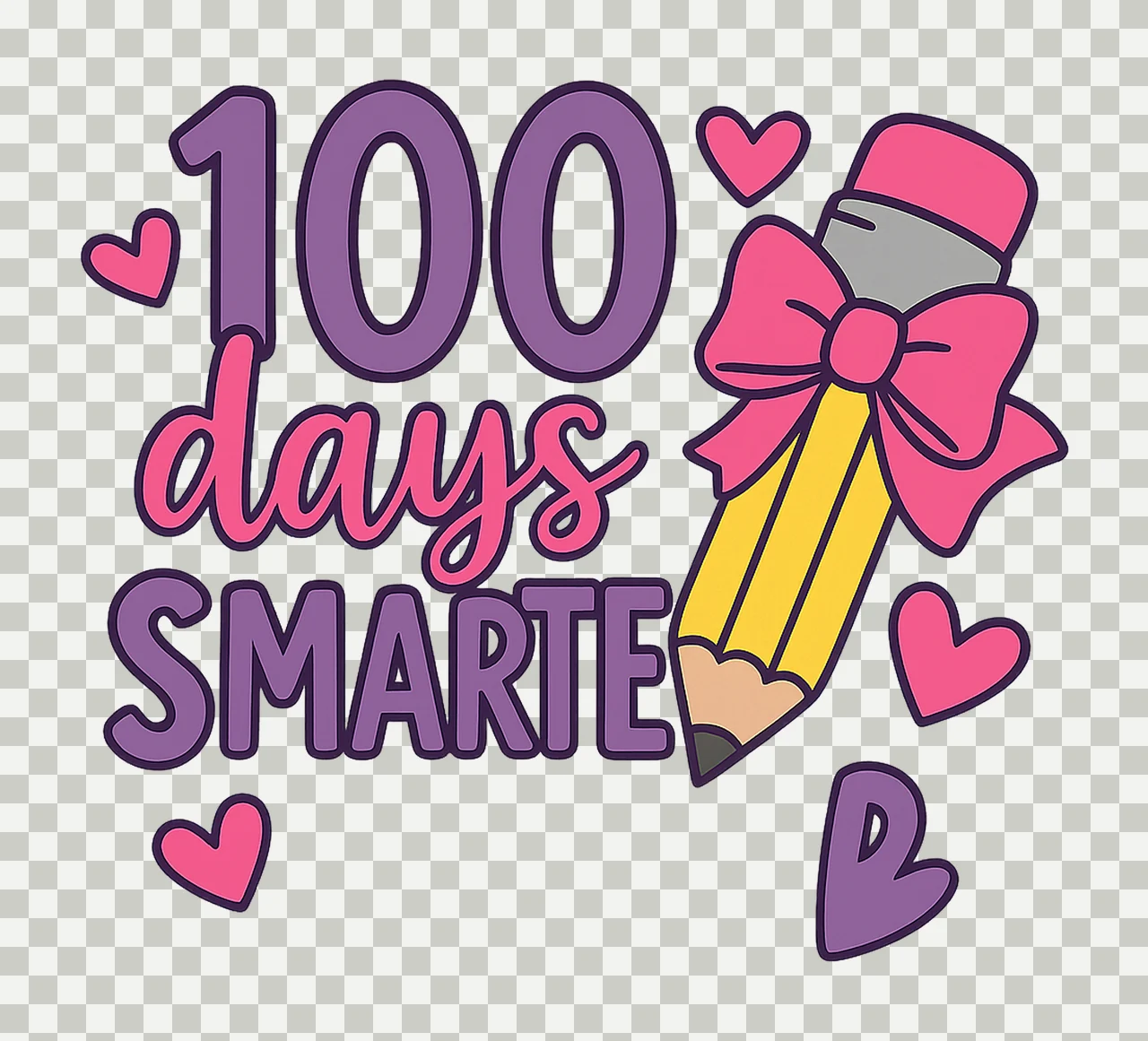 100 Days Smarter 100th Day of School Design Teacher Shirt transparency and detail preview thumbnail