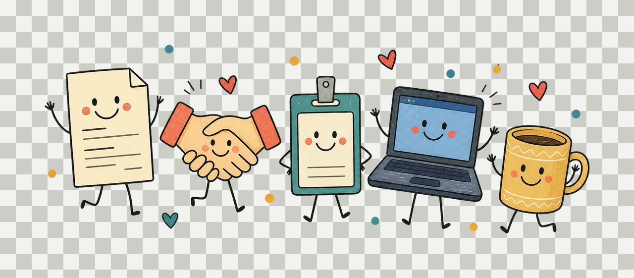 Human Resources Doodle Crew Cute HR Gift HR Variation C transparency and detail preview thumbnail