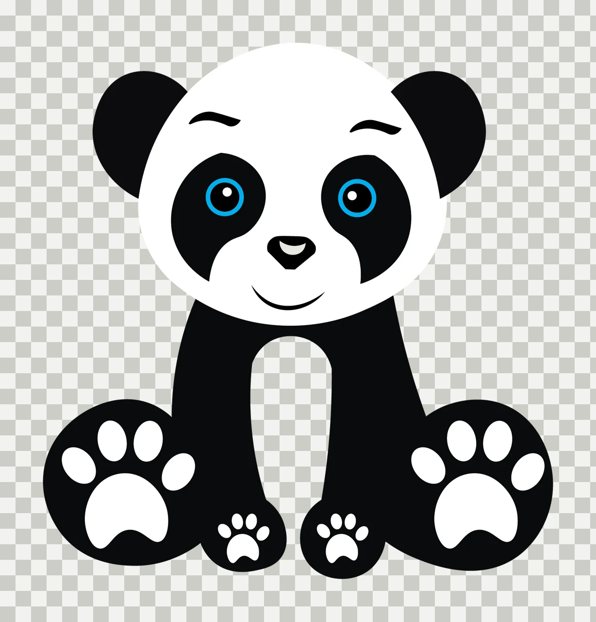 Stylized Black Teddy Bear Silhouette Icon minimalist toy 10 transparency and detail preview thumbnail