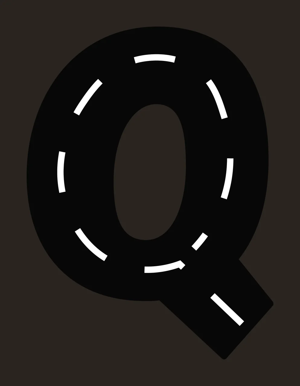 Race Track Font Character 07 racing checkered flag speedway contrast preview thumbnail