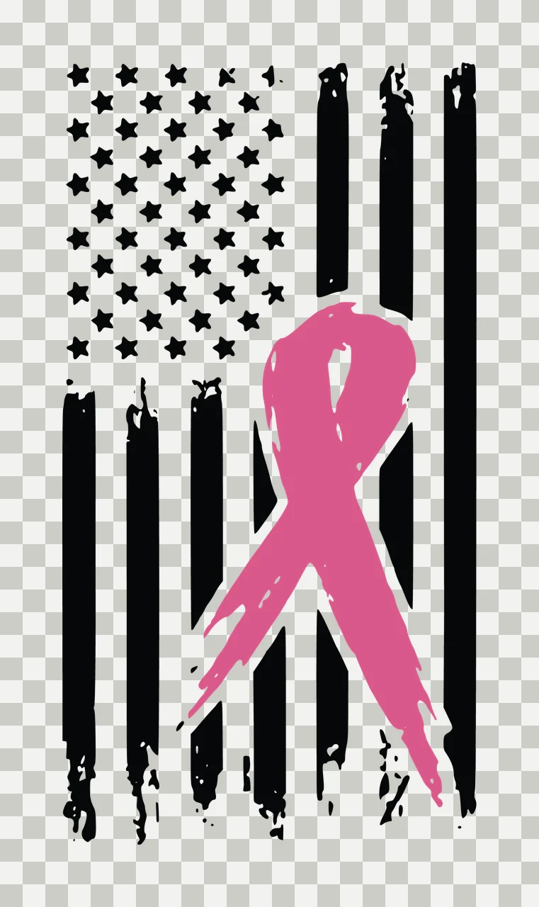 Flag Distressed American Awareness Ribbon Graphic overlaid transparency and detail preview thumbnail