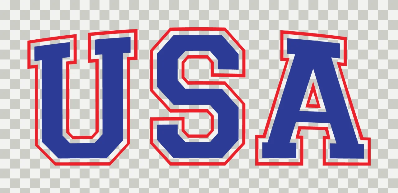Can Glass Wrap Usa Text Lettering With U transparency and detail preview thumbnail