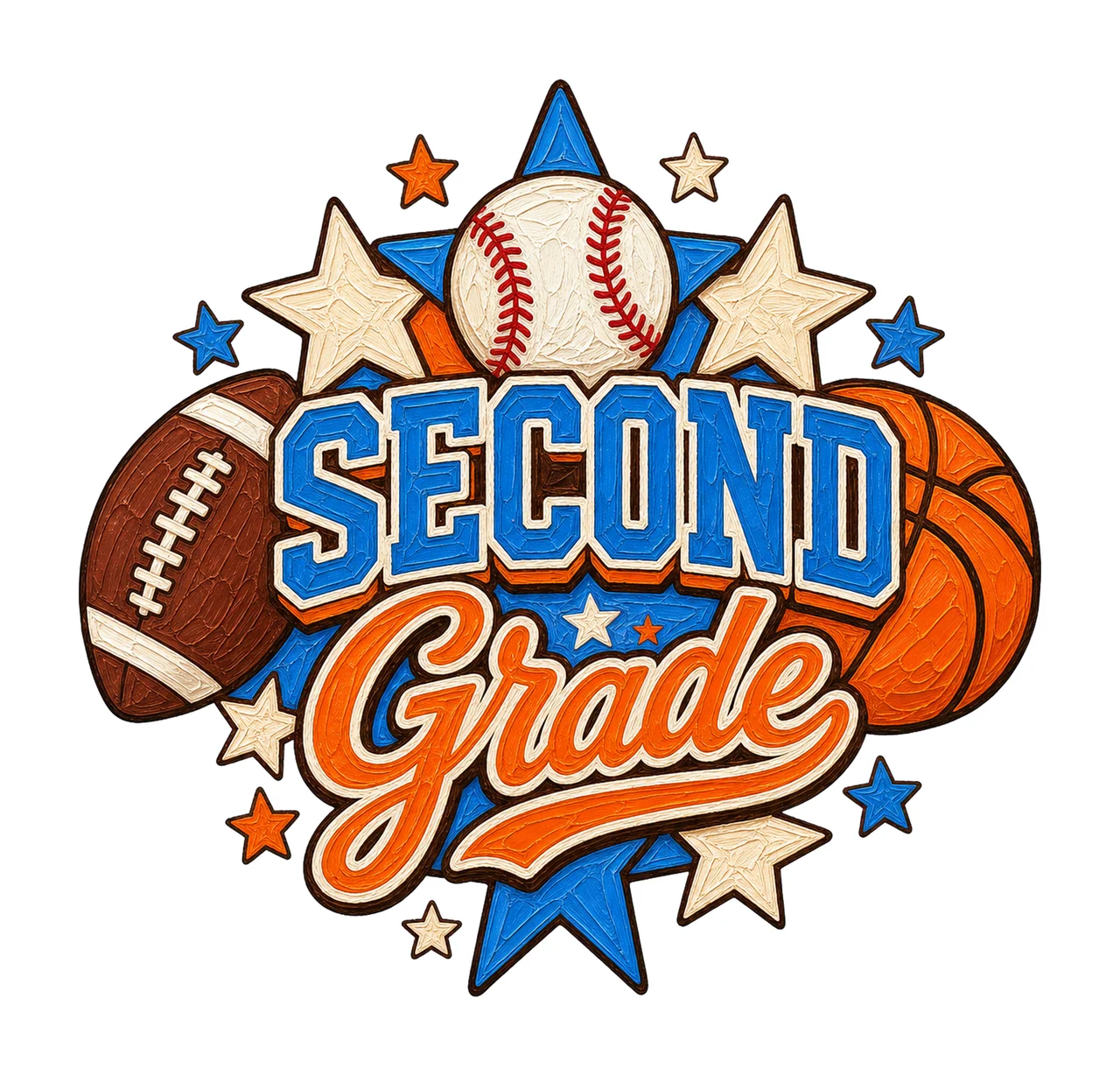 Sports Back To School Grade Football Basketball Variation F