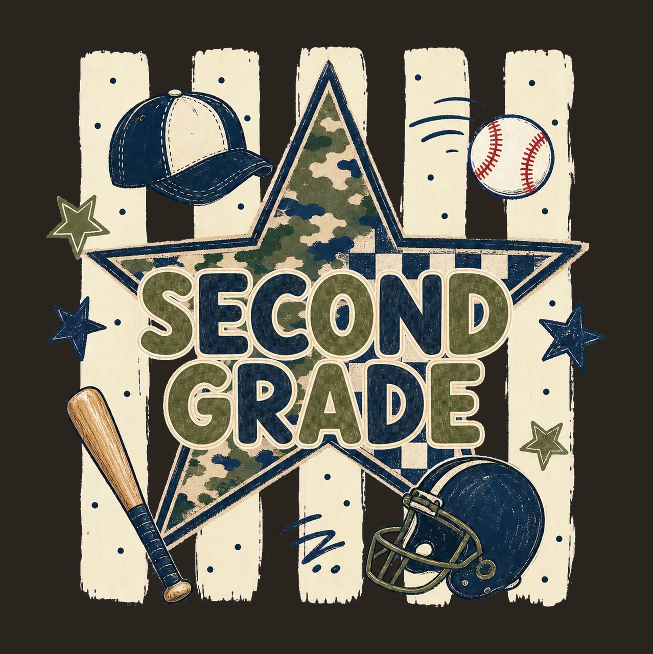 Star Camo Boys School Grade Series bundle 04 contrast preview thumbnail