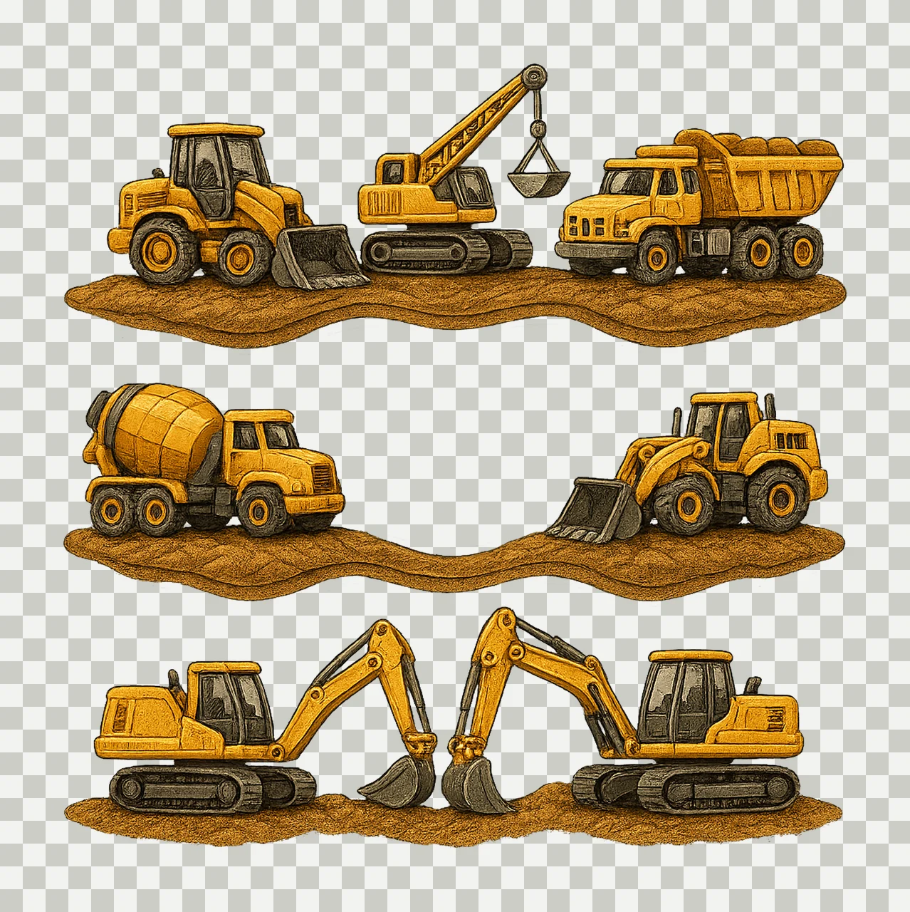 Construction Truck Kids Design Add Name Sublimation Dirt transparency and detail preview thumbnail